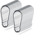 Spring Snap Hooks M5 M6 M8 M10 Carabiner Heavy Duty Carabiner Clips Galvanized Steel Quick Links Caribiniers Hammocks Hooks for Camping Hiking Outdoor Swing Pet Leash Gym