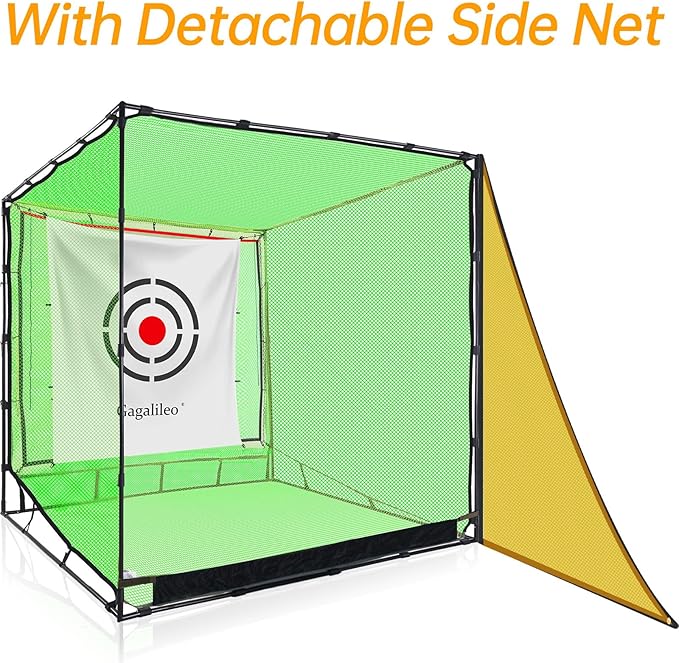 Golf Practice Hitting Nets for Backyard Driving Indoor Use Heavy Duty Practice Golf Driving Nets for Backyard Premium Portable Golf Impact Nets Cages with Frame