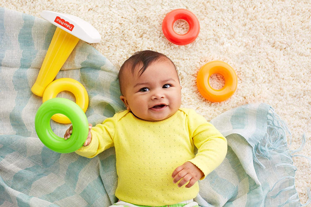Fisher Price Rock-A-Stack - Classic Stacking Toy With 5 Colorful Rings
