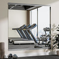 Home Gym Mirror - 2 PCS 24×48 inches, Large Wall Mounted Frameless Full Length Body Mirror for Dancing Studio, Exercise, Fineness, Yoga, Tempered Glass