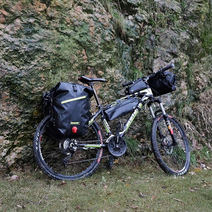 Rhinowalk Bike Bag Waterproof Bike Pannier Bag for Bicycle Cargo Rack Saddle Bag Shoulder Bag Laptop Pannier Rack Bicycle Bag Professional Cycling Accessories