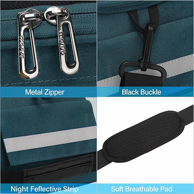 MOSISO Bike Rack Bag, Waterproof Bicycle Trunk Pannier Rear Seat Pouch Cycling Bike Carrier Backseat Storage Luggage Saddle Shoulder Bag