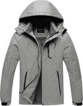 CREATMO US Men's Mountain Waterproof Ski Jacket - Windproof Snowboarding Warm Winter Coat Raincoat
