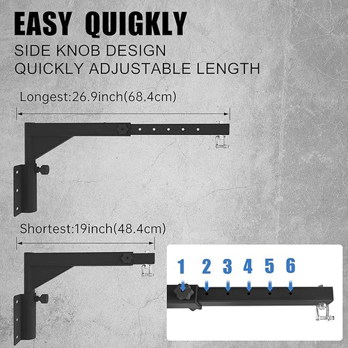 Adjustable Heavy Duty Bag Hanger,Wall Mount Punching Bag Hanger,Thickened Steel Plate and Stainless Steel kit for Home Gym Indoor Outdoor (Supports up to 900Ib)