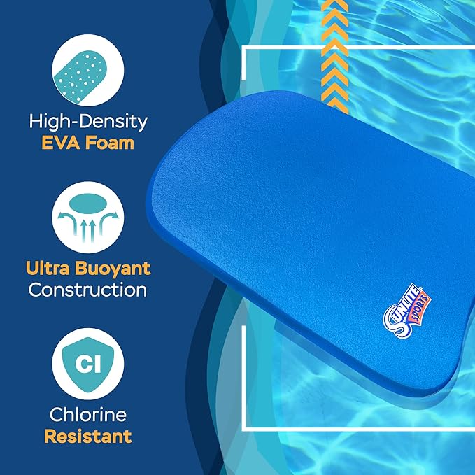 Sunlite Sports Swimming Kickboard - One Size Fits All - A Great Training Aid for Children and Adults