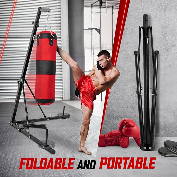 Yes4All Punching Bag Hanger, Stainless Steel Swivel Chain with 4 Snap Hooks for Heavy Bag, Gym Swing, Trapeze, and Hammock