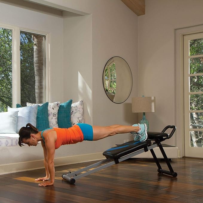 Total Gym Fitness Station, Dynamic Plank Core and Ab Trainer Blast Machine with DVD