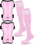Kids Soccer Shin Guards and Socks Toddler Soccer Shin Pads Protective Defender Gear for 3-15 Years Old Youth Boys Girls
