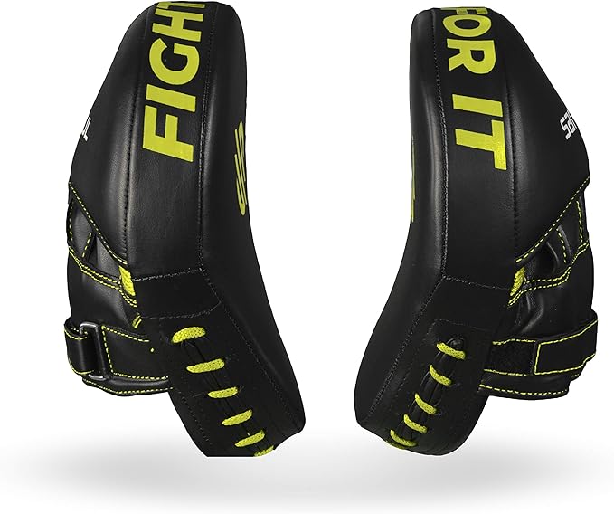 Sanabul Essential Curved Punching Mitts for Boxing, MMA Muay Thai Boxing Pads for Training, Punch Focus Mitts, Hand Pads Sparring Gear, Strike Shield