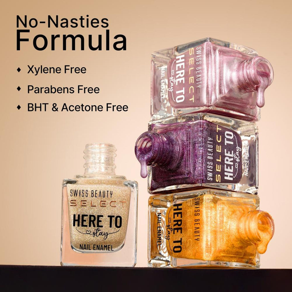 Swiss Beauty Select Here To Stay Nail Enamel - Spectra Yellow