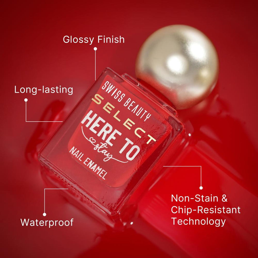 Swiss Beauty Select Here To Stay Nail Enamel - Winter Magenta