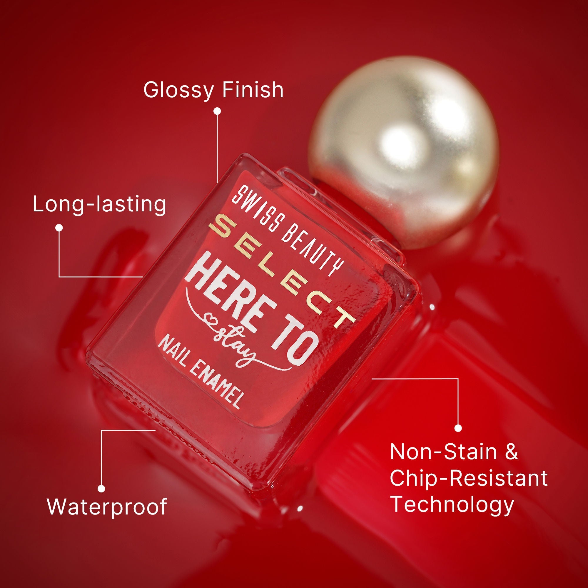 Swiss Beauty Select Here To Stay Nail Enamel - Chunky Mix