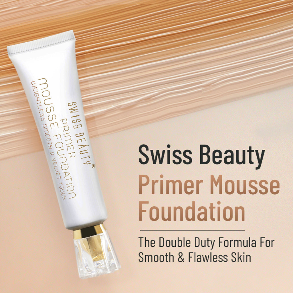 Swiss Beauty Primer Mousse Foundation - N5 Natural
