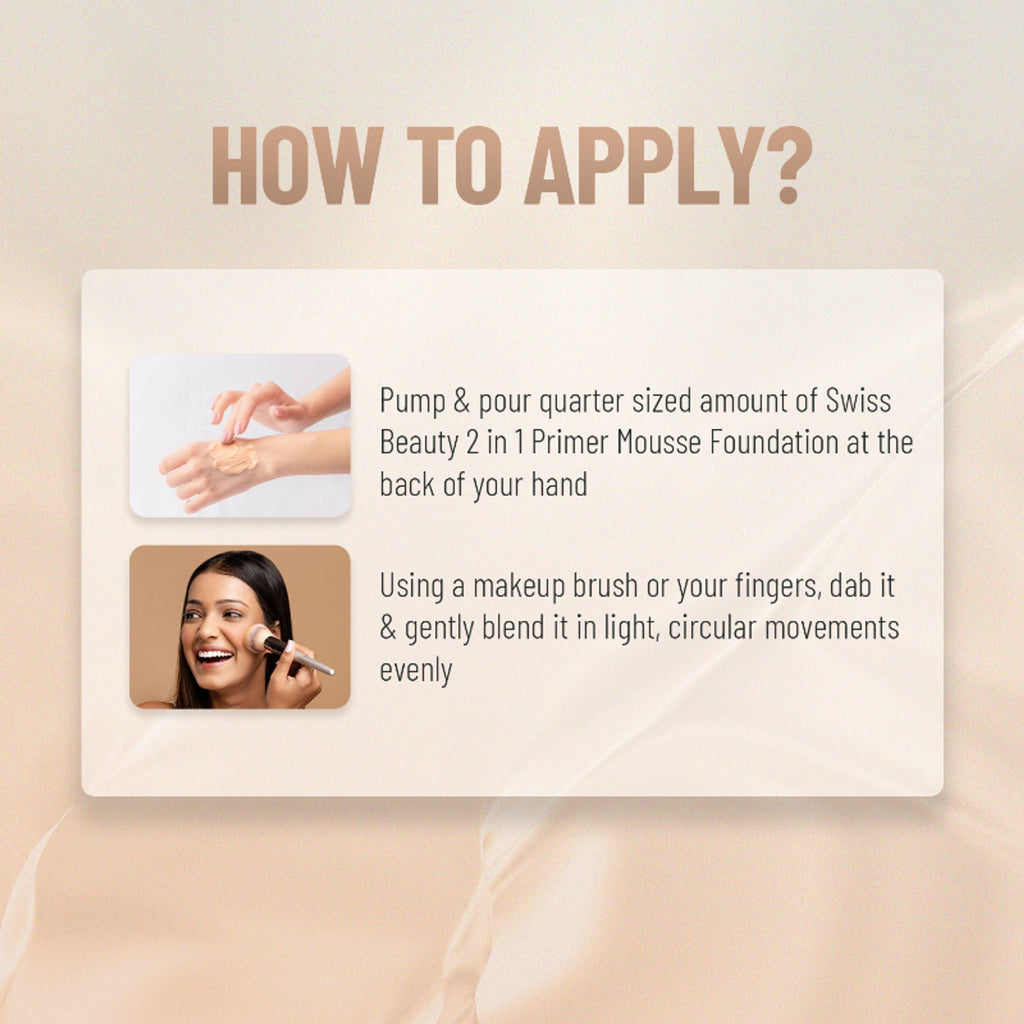 Swiss Beauty Primer Mousse Foundation - N5 Natural