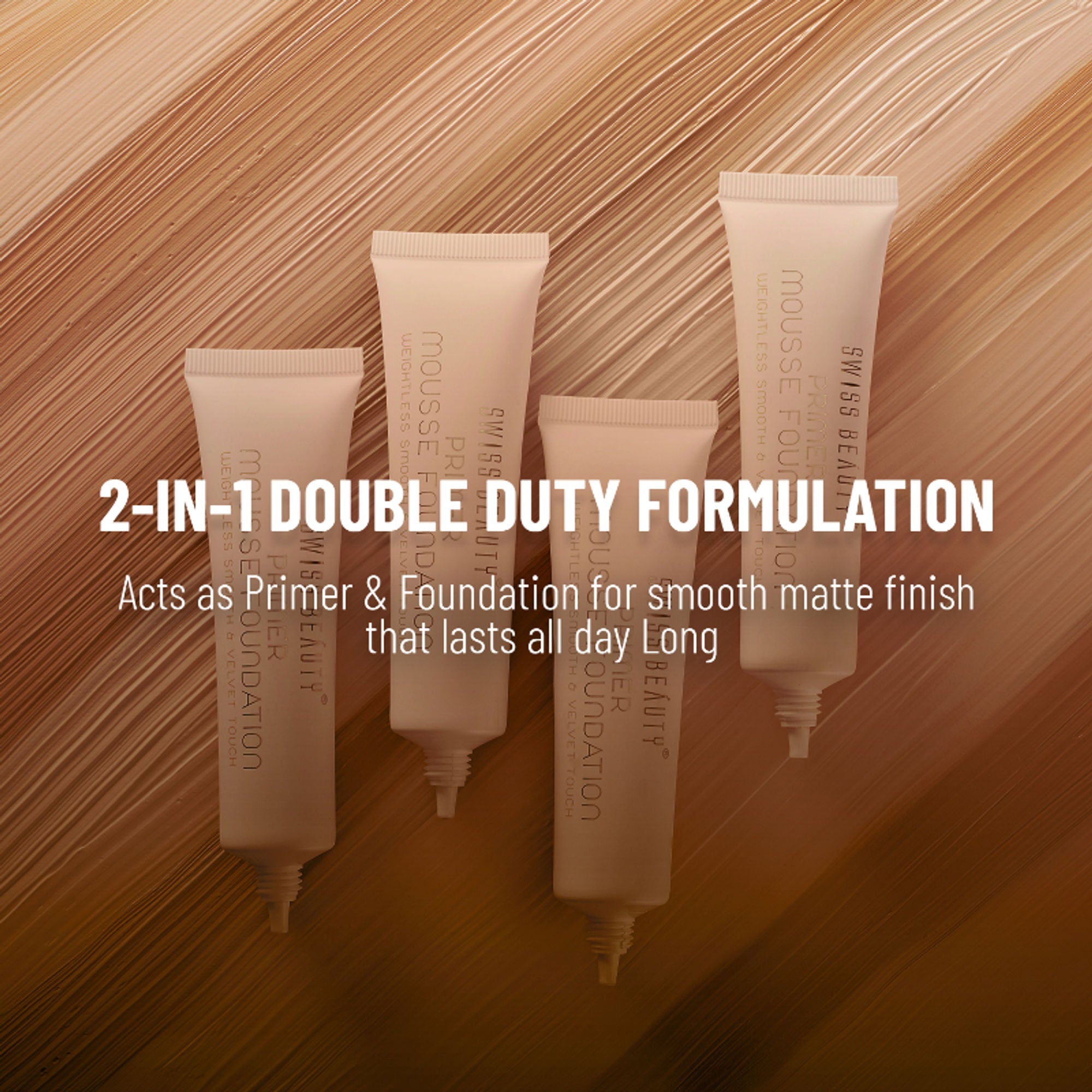 Swiss Beauty Primer Mousse Foundation - 2 Rose Blush