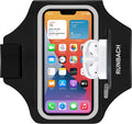 Armband for Samsung Galaxy S25 Ultra/S24 Ultra/S23 Ultra/S22 Ultra/S21 Ultra/S20 Ultra/S25+/S24+/S23+/S22+/S21+/S20+/S10+/S9+/S8+, with Zipper Pocket for for Galaxy Buds (Black)