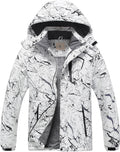 CREATMO US Men's Mountain Waterproof Ski Jacket - Windproof Snowboarding Warm Winter Coat Raincoat