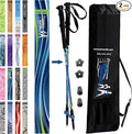 York Nordic Hiking & Walking Poles - Cushion Foam Grips w/Nordic Strap - Lightweight, Adjustable, and Great for Balance -2 Pieces w/Flip Locks, and Travel Bag - Heights 5'4"-6'2"
