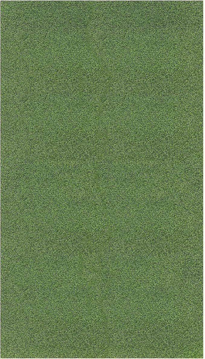 Ottomanson Artificial Turf Golf Hitting Mat 6'6" x 13' Indoor/Outdoor Waterproof Synthetic Fake Grass for Putting Practice Baseball Football Sports Gym Backyard, Custom Size 2' up to 30'