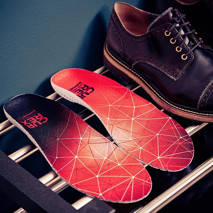 CURREX SupportSTP – Arch Support Insole w/Superior Cushioning & Airflow, Heavy Duty Shell for Less Fatigue – Comfort, Athletic, Casual and Work Shoe Inserts, Men & Women – High Arch, Medium