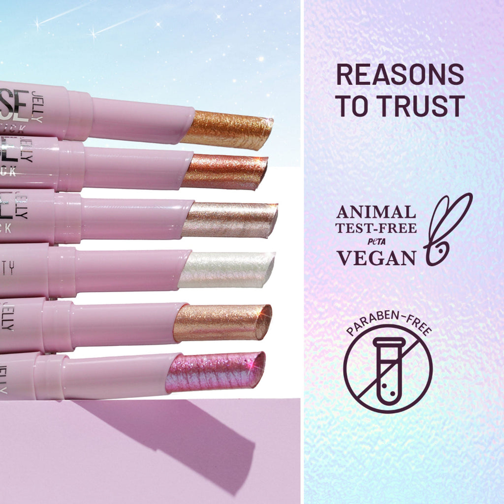 Swiss Beauty Jelly Verse Glow Eyeshadow Stick , Rich Color Payoff, Crease-Proof - Solar Flash