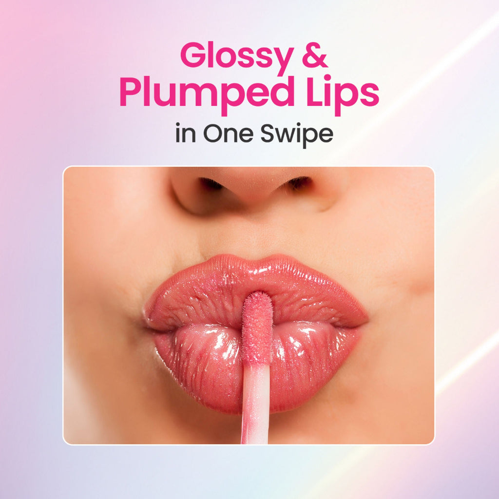 Swiss Beauty Plump Up Wet Lip Gloss For Glossy And Fuller Lips - 1 Barely There
