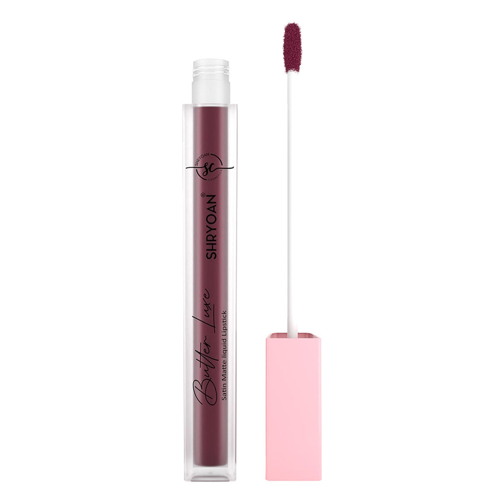 Shryoan Butter Luxe Satin Matte Liquid Lipstick - Plush Plum 09