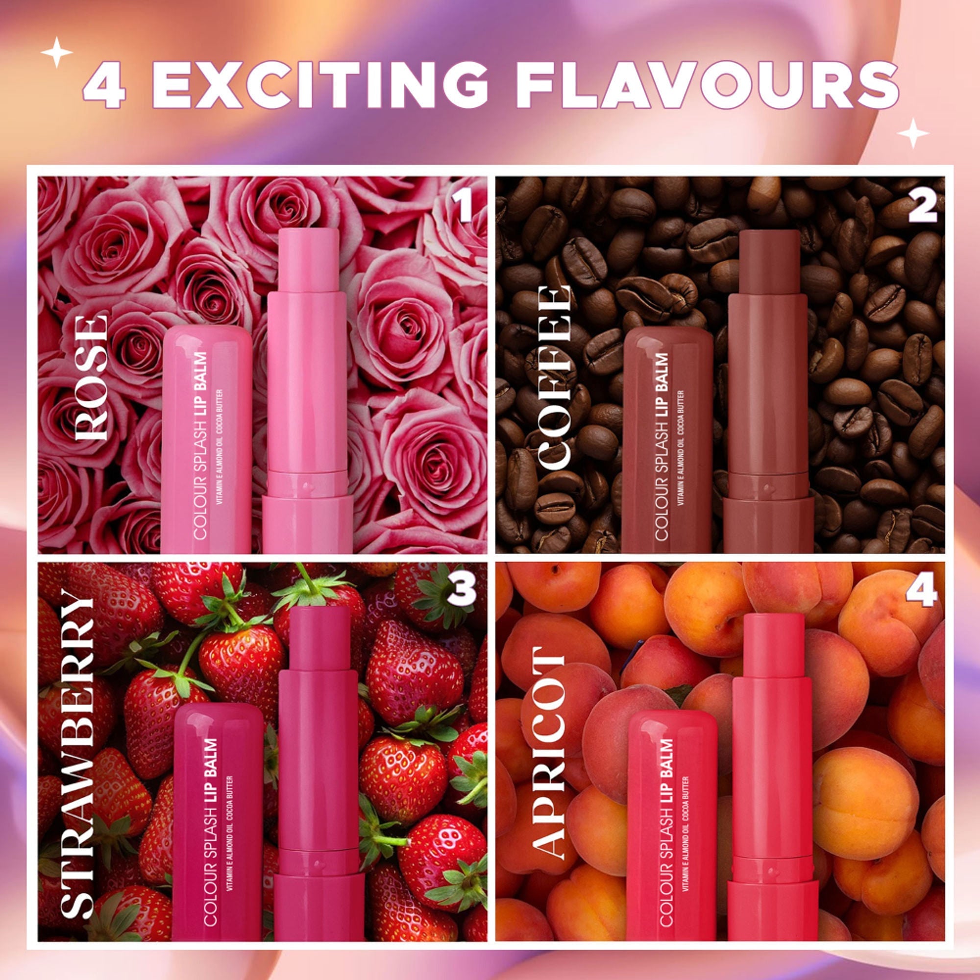 Hilary Rhoda Colour Splash Lip Balm With SPF 15 - Rose 01