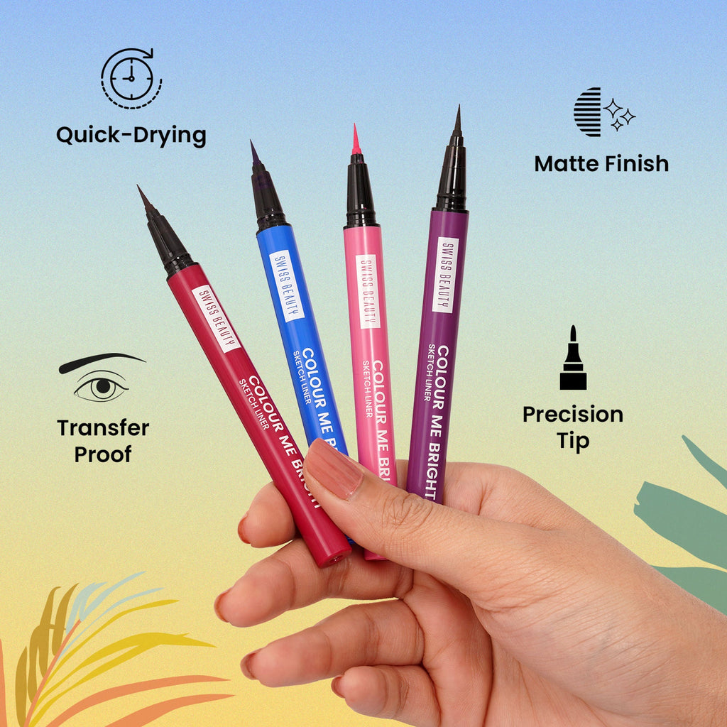 Swiss Beauty Colour Me Bright Sketch Eyeliner - 03 Orange Lush