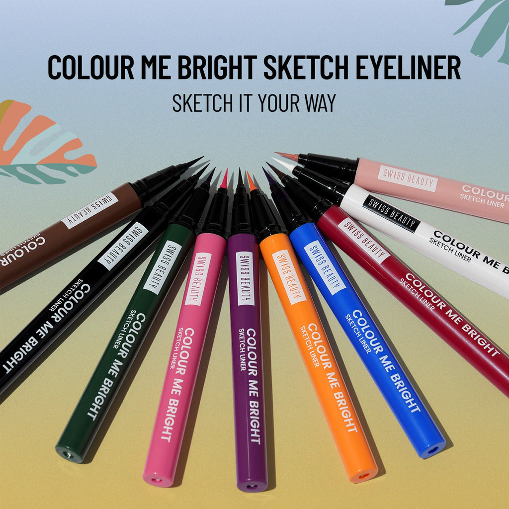 Swiss Beauty Colour Me Bright Sketch Eyeliner - 05 Passion Green