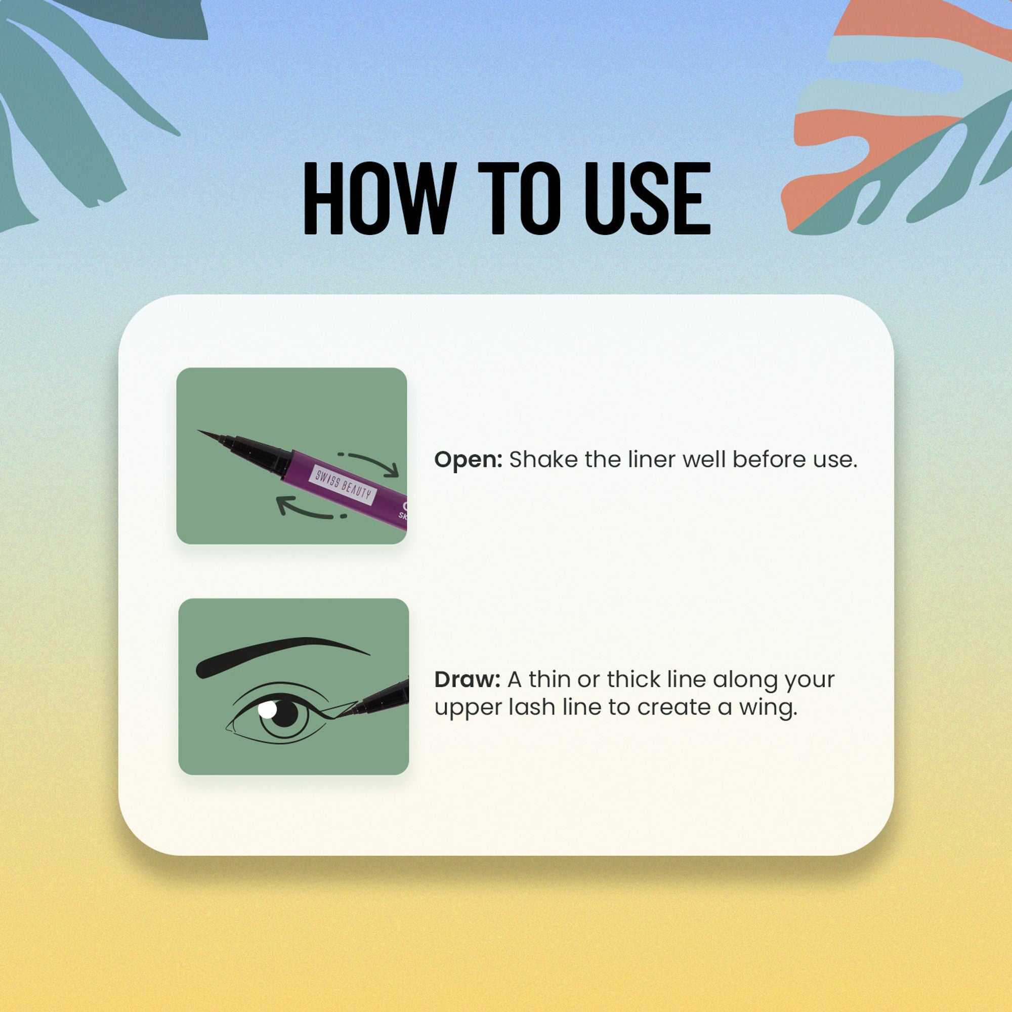 Swiss Beauty Colour Me Bright Sketch Eyeliner - 05 Passion Green