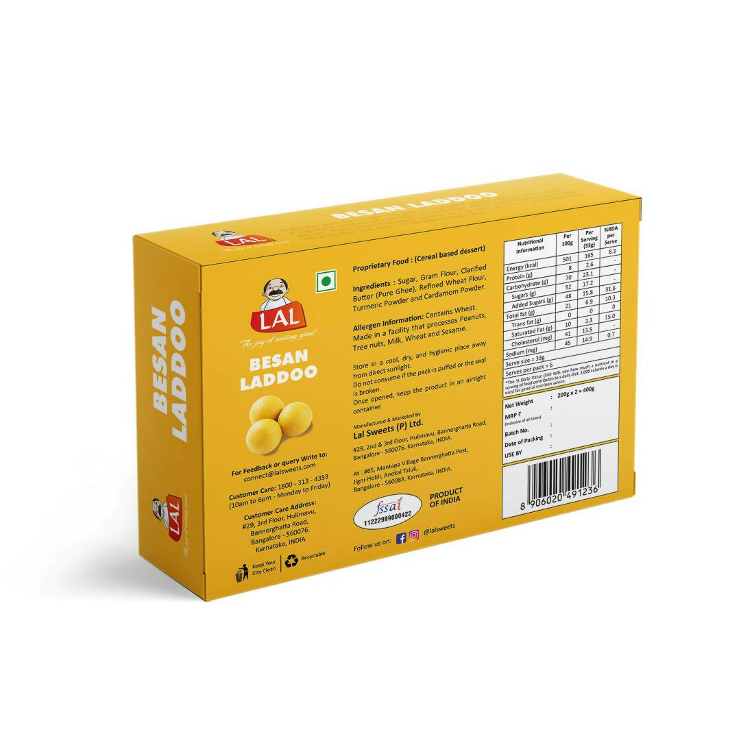 Lal Sweets Besan Laddoo Premium