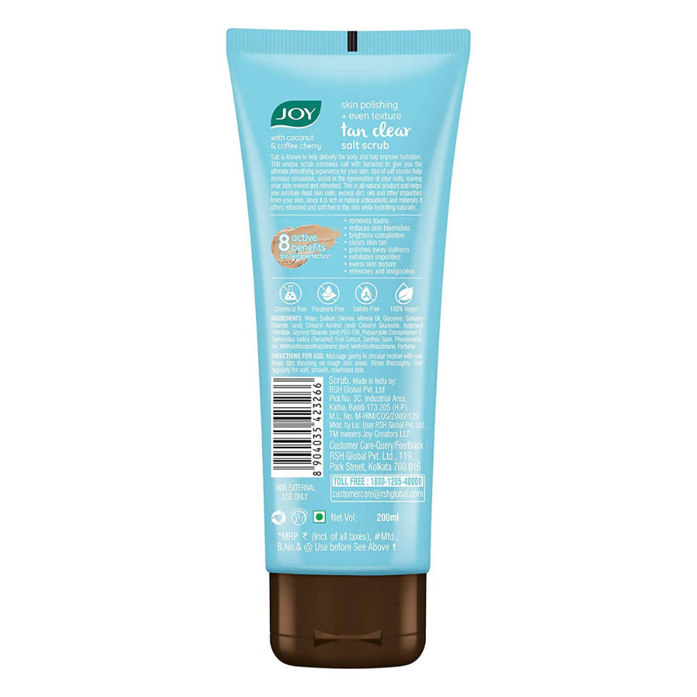 Joy Skin Polishing + Even Texture Tan Clear Salt Scrub