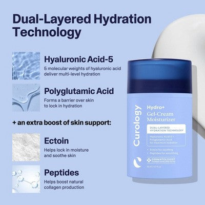 Curology Hydro+ Gel Cream Moisturizer 1.7 fl oz - Missing Box