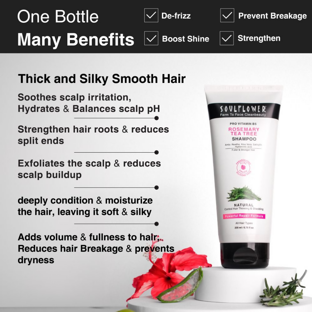 Soulflower Rosemary Tea Tree Shampoo