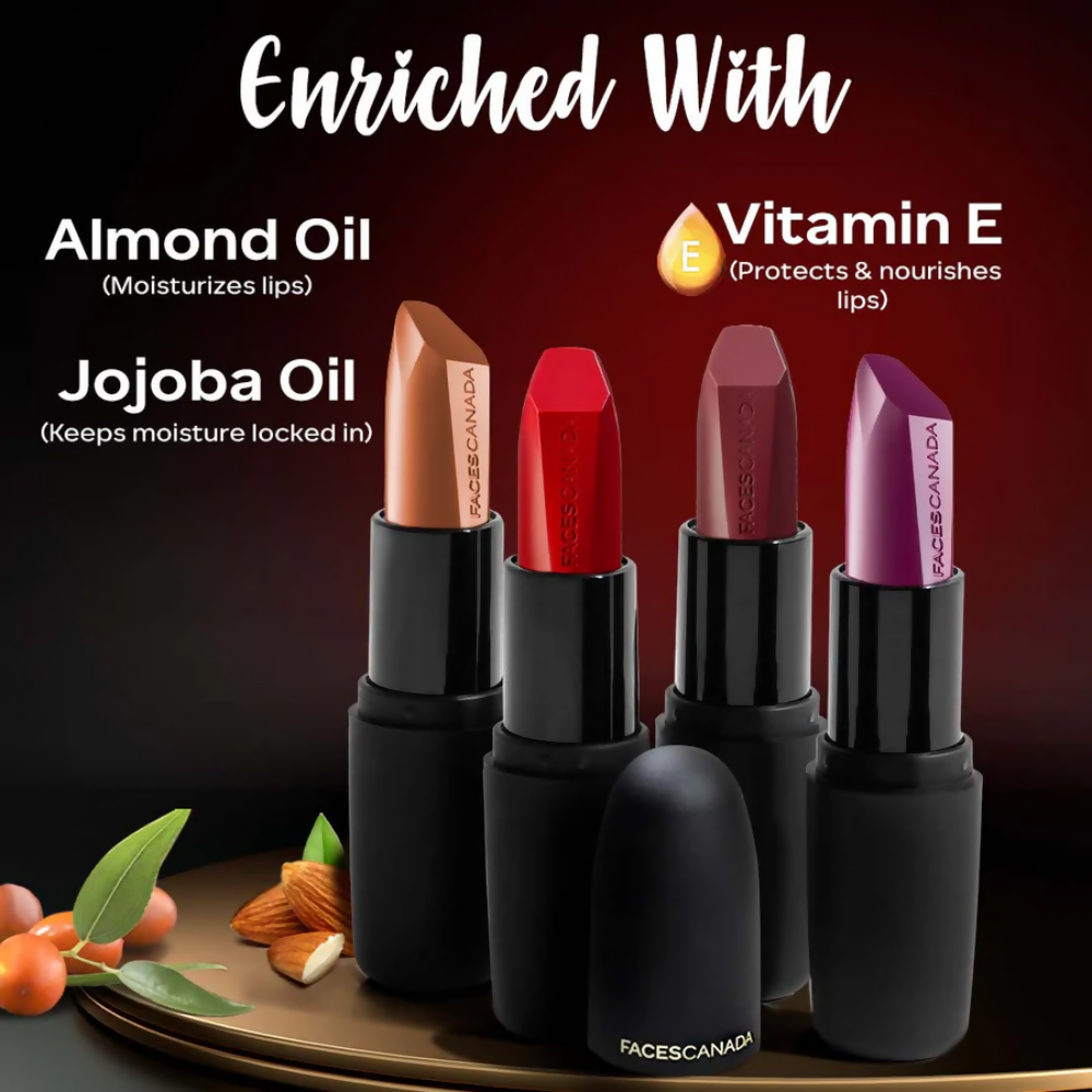 Faces Canada Weightless Matte Finish Lipstick - Hot Plum 24