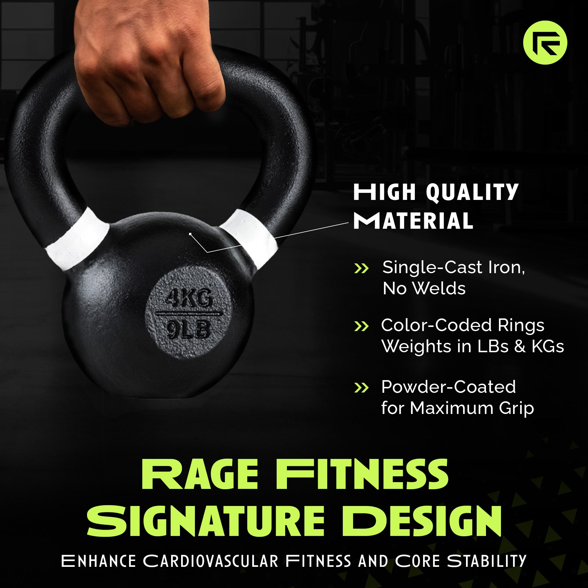 Single Cast Iron Kettlebell