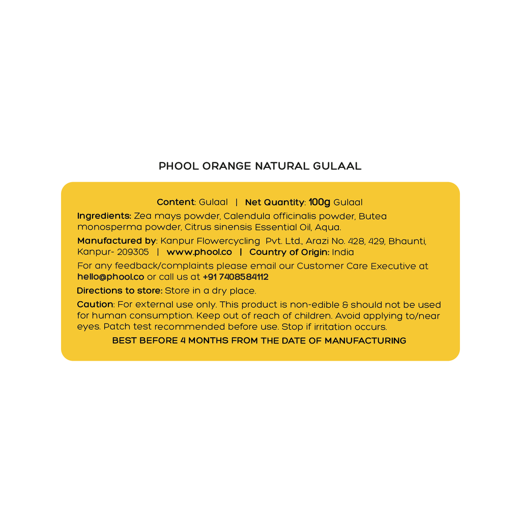 Phool Orange Natural Gulaal
