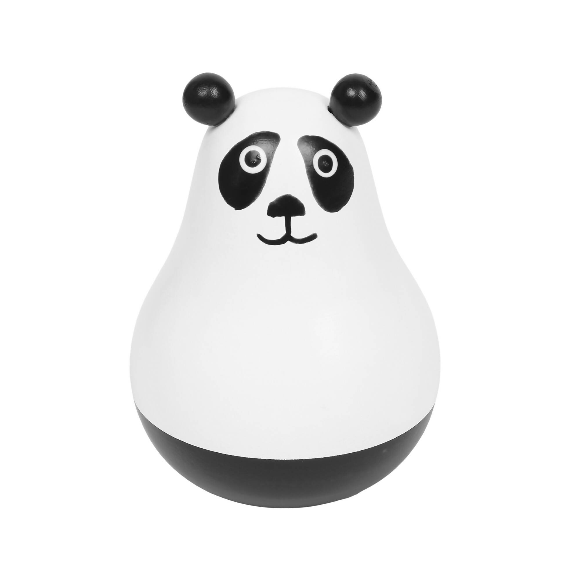 Matoyi Wobbly Panda & Blue Rabbit Pull Along & Maraca For Kids