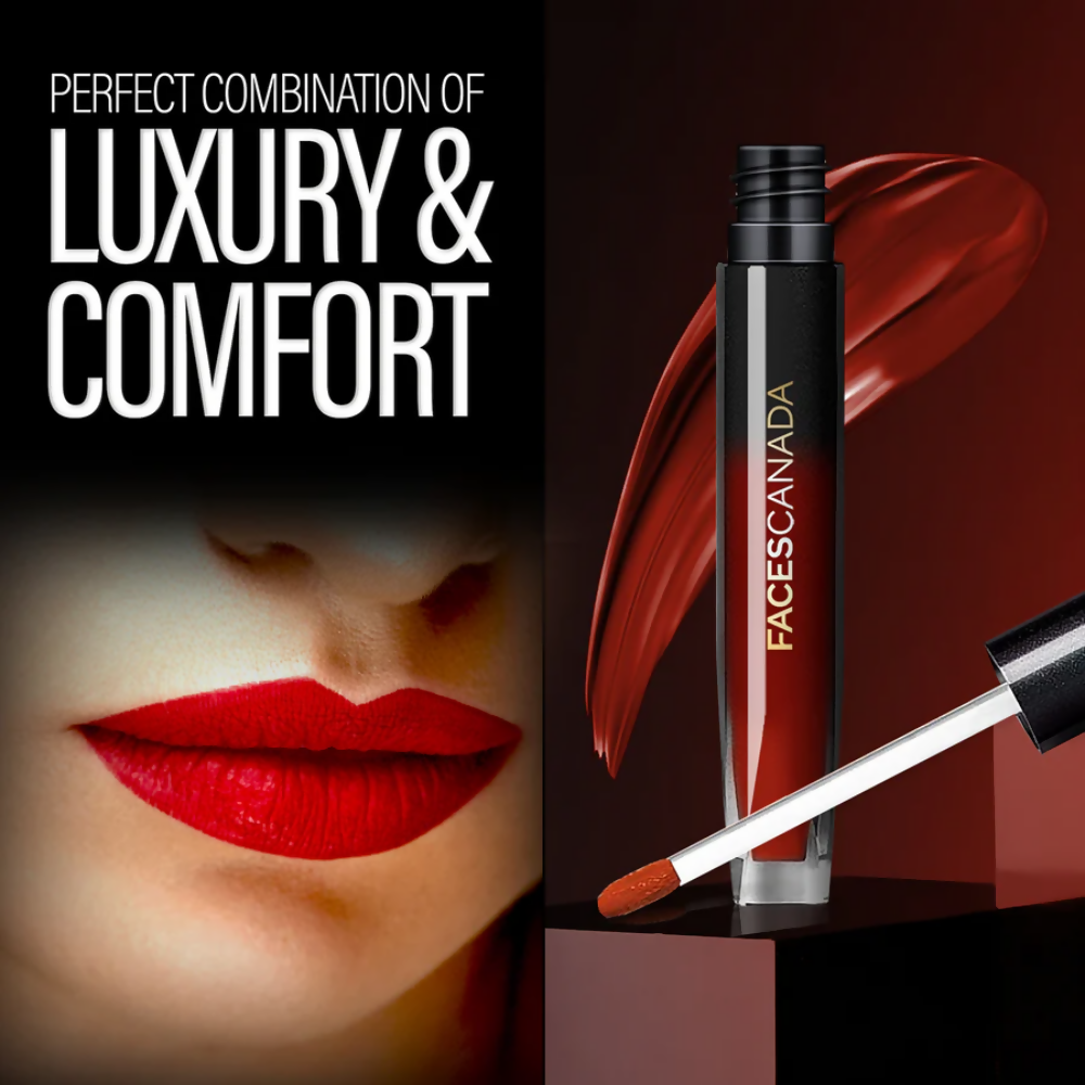 Faces Canada Comfy Silk Liquid Lipstick - Achiever Red 09