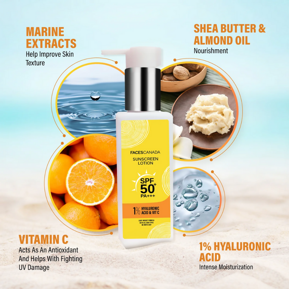 Faces Canada Sunscreen Lotion