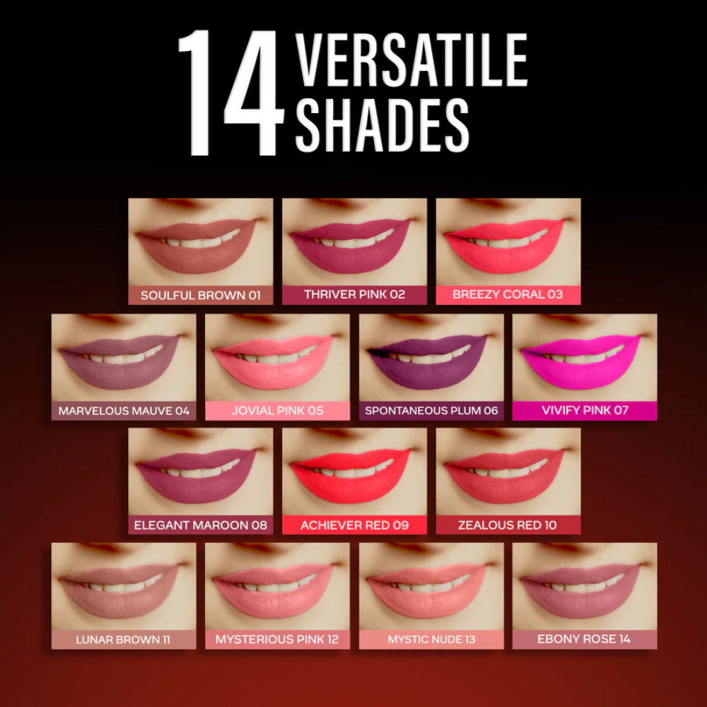 Faces Canada Comfy Silk Liquid Lipstick - Ebony Rose 14