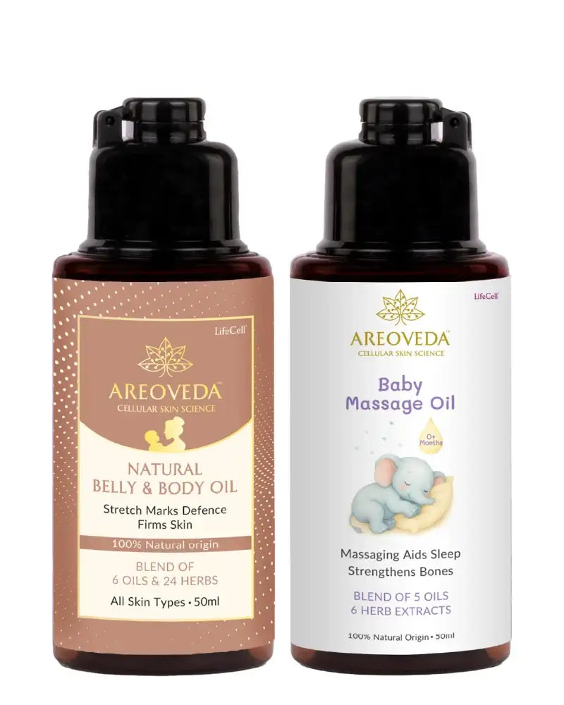 AreoVeda Mini Mom and Baby Oil Combo