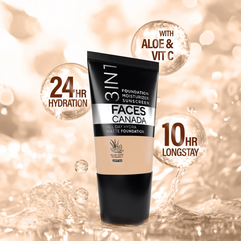 Faces Canada All Day Hydra Matte Mini Foundation - Warm Natural 021