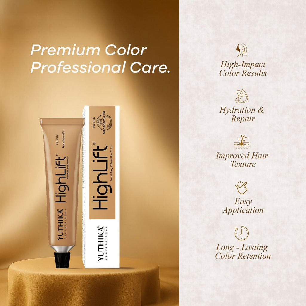 Yuthika Professional High lift Creme Hair Colour 12.5 Very Light Mahogany Brown