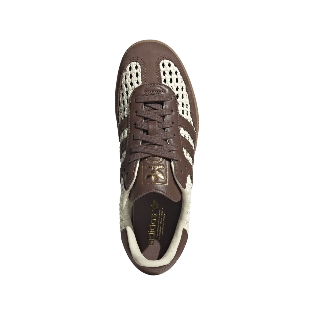 Adidas Samba OG Basketweave Cream White Earth Strata (Women's)