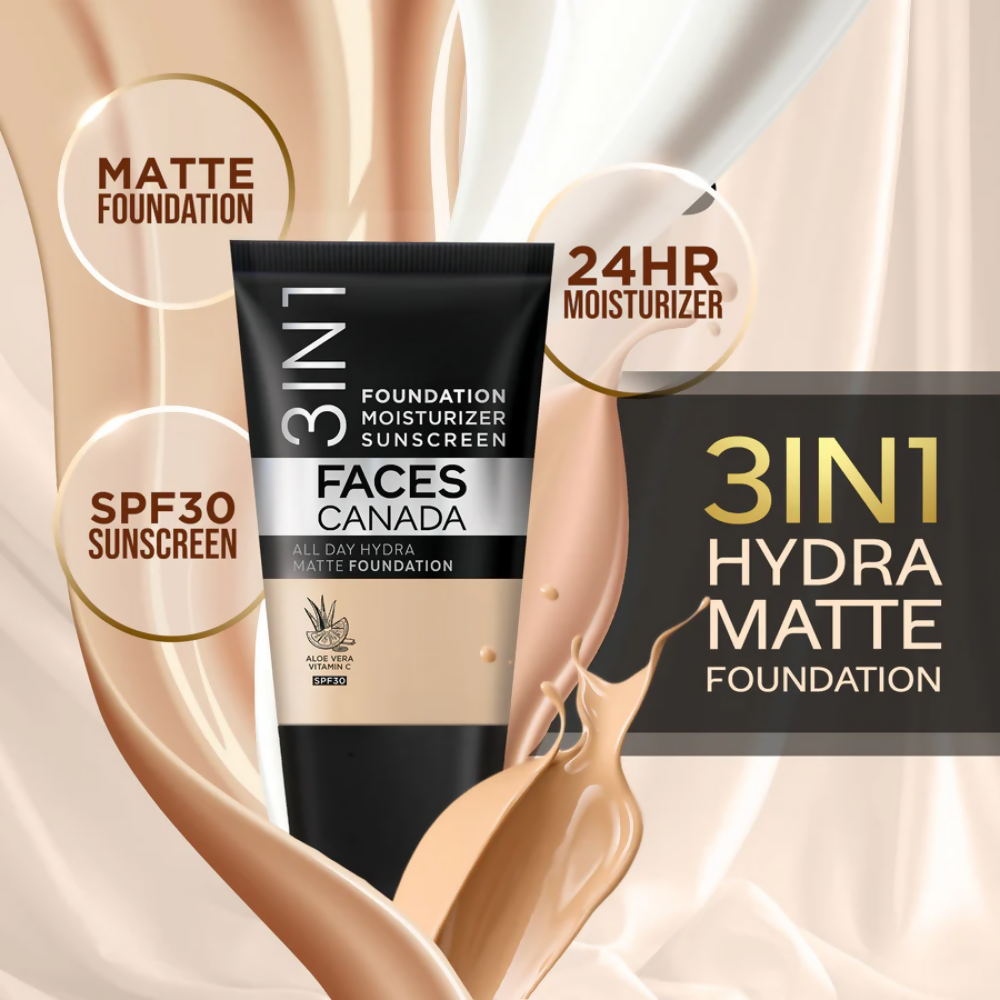 Faces Canada All Day Hydra Matte Mini Foundation - Warm Natural 021