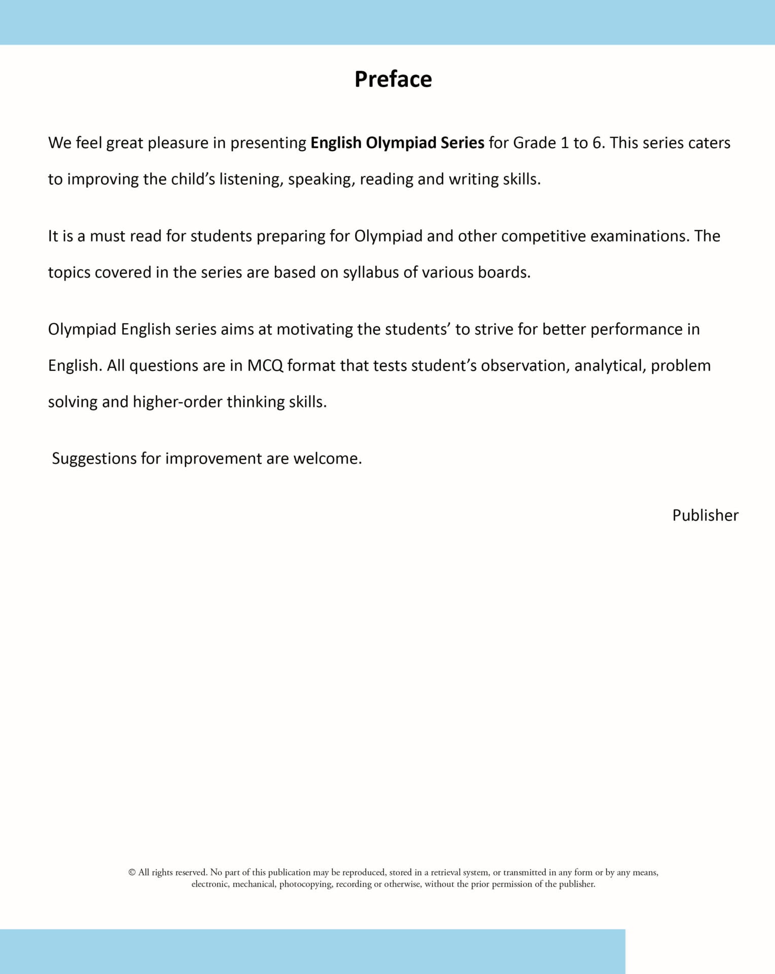 Scholars Insights English Olympiad Grade 5