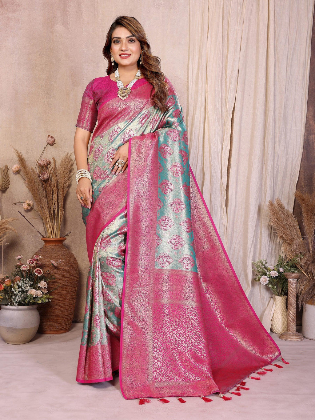 Anaita Banarasi Tissue Silk Saree