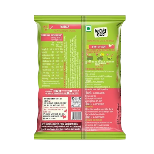 WickedGud Nourishing Masala Instant Noodles